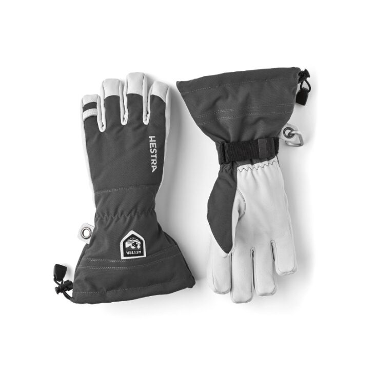 Hestra Army Leather 5-Finger Ski Handschuh (Grey) 8