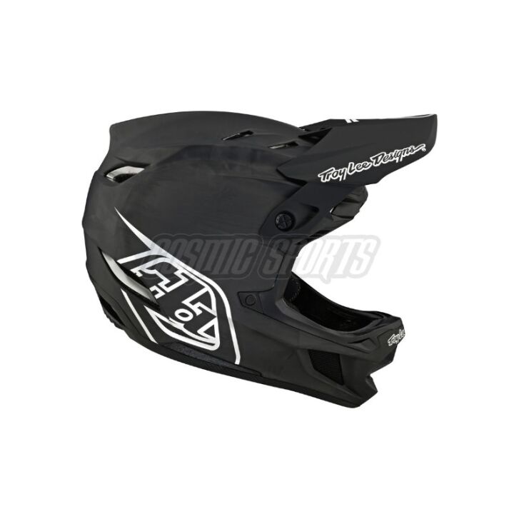 Troy Lee Designs D4 Carbon Mountainbike Helm (Black/Silver)