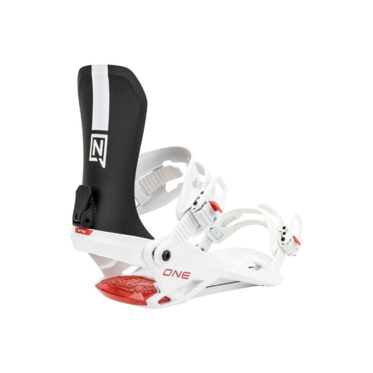 Nitro One Snowboardbindung 2025 (White/Red)