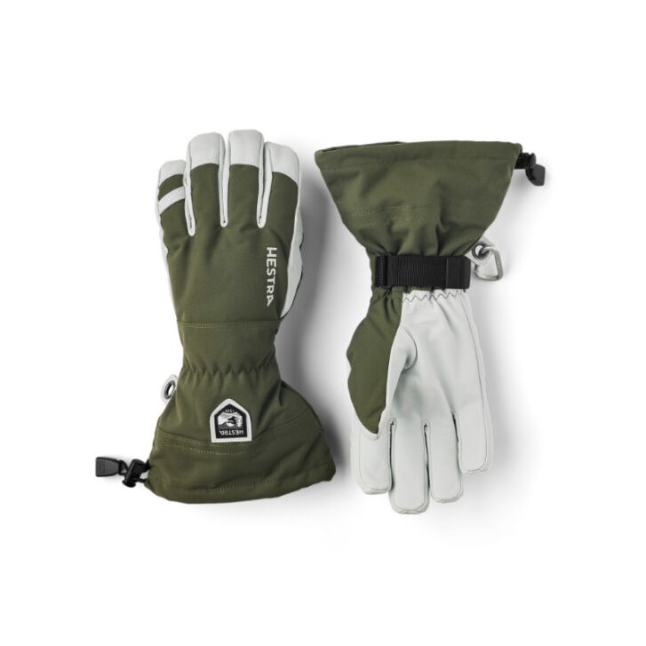 Hestra Army Leather 5-Finger Ski Handschuh (Olive)